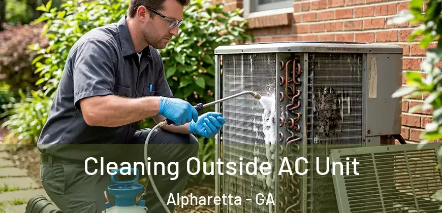  Cleaning Outside AC Unit Alpharetta - GA